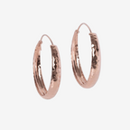 Kolczyki koła Helena – Różowe złoto i srebro